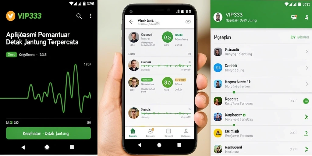 Tampilan antarmuka VIP333 yang intuitif dan informatif.