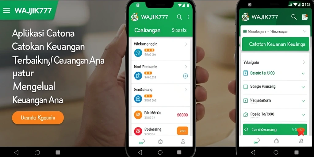 Tampilan antarmuka WAJIK777 yang memudahkan penggunaan Catatan Keuangan.